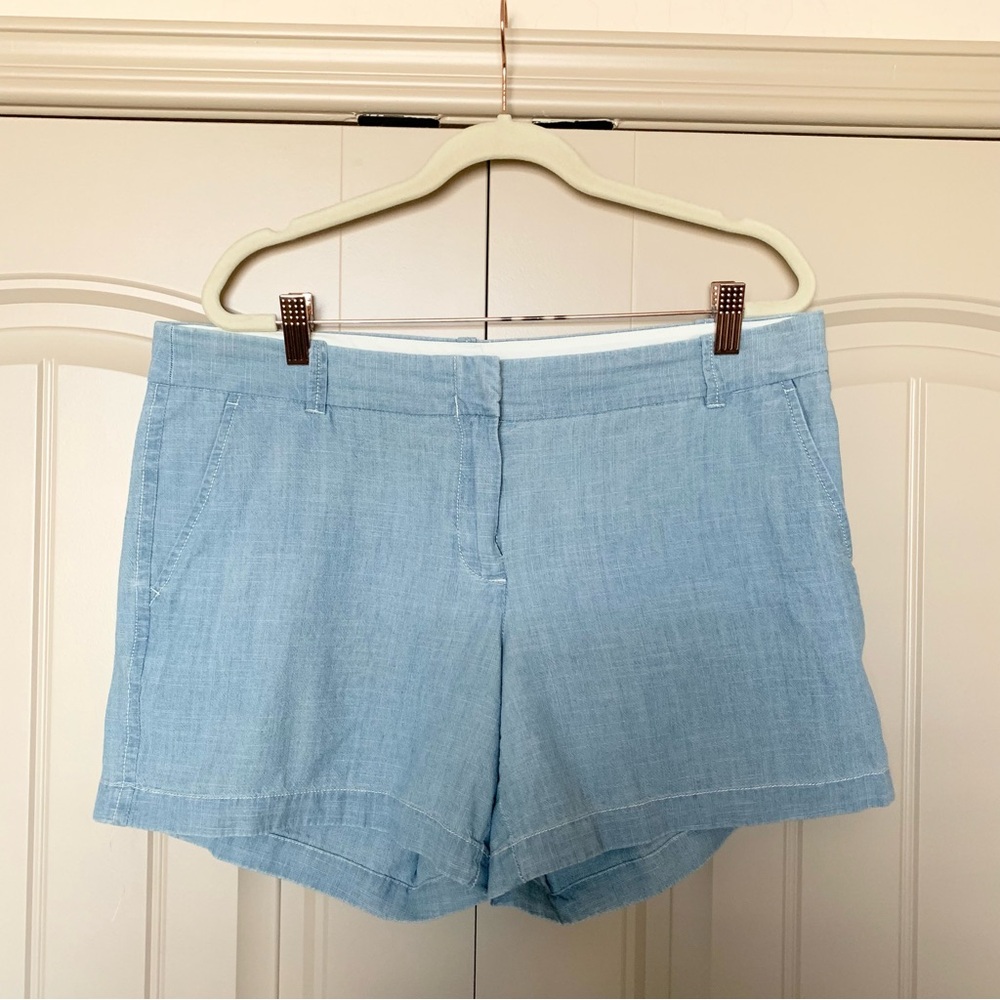 J.Crew Light Blue Chambray Chino Shorts - Picture 2 of 6